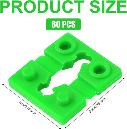 80 Pcs Electrical Spacers, Outlet Spacers for Electrical Box Outlet Spacers Shims Switch Receptacle Spacers Socket Spacers for Household and Industrial Electricity (80pcs, Green)