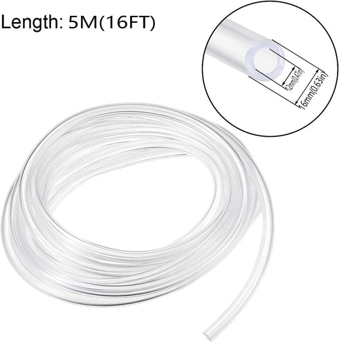 MCOSU Winemaking,12x16mm(0.47x0.63in) Silicone Tubing, Food Grade Pure Silicone Hoses High Temp for Home Brewing