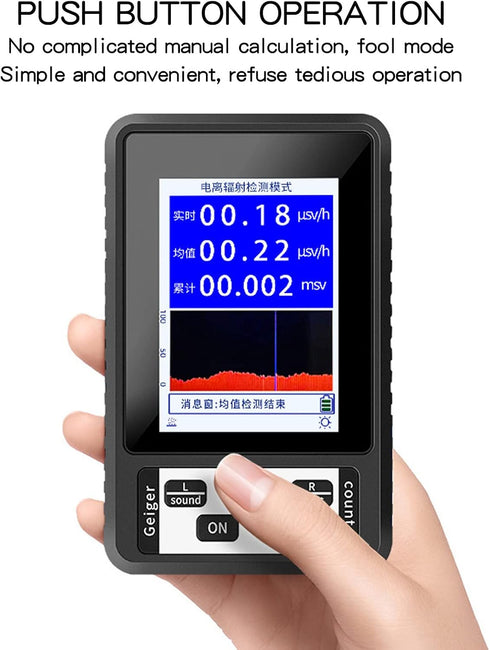 Dpofirs Portable Mini Nuclear Radiation Detector, Handheld Geiger Counter with LCD Display, Upgraded Gamma Monitor