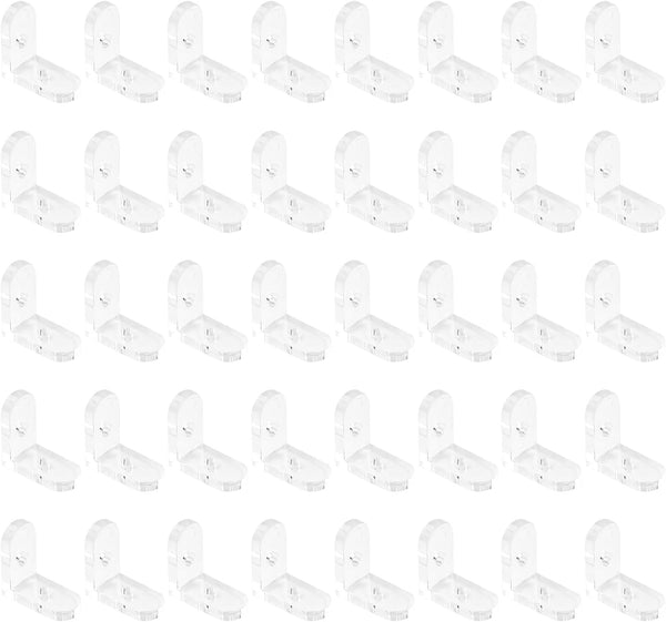 INCREWAY L Brackets Transparent 40Pcs Clear Acrylic Corner Bracket 90 Degree Support