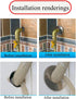 2pcs Stainless Steel Wall Split Flange, Round Escutcheon Plate Wall-mounted Water Pipe Cover for 22mm Diameter Pipe