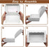 50 pcs Cookie Boxes 7" x 4 3/8" x 1 1/2" Inch: White Bakery Boxes with Window for Treats, Desserts, Macarons