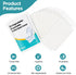 Huazu 100pcs Pack Disposable Flushable Toilet Seat Covers, Biodegradable Seat Covers, Ideal for Airplane Trips Camping