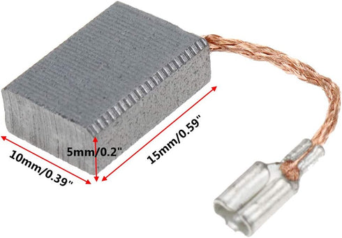 Carbon Motor Brushes for Power Electric Tool Replacement 15mm x 10mm x 5mm (20pcs)