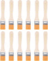 uxcell 6" Paint Brush, 1" Width Soft Nylon Bristle with Wood Handle, Yellow, 12Pcs