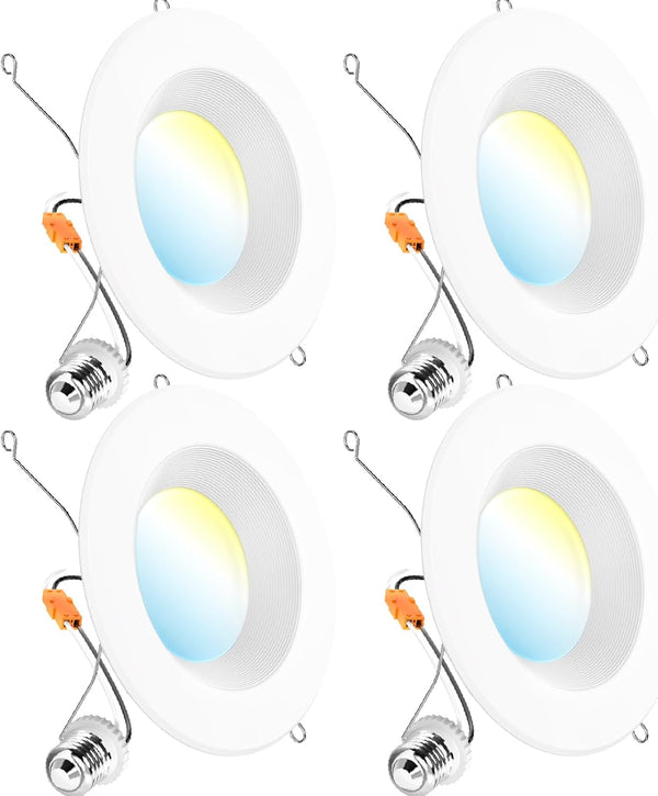 Sunco LED Recessed Lighting 6 Inch, Retrofit Can Lights, 965LM, 13W (100W