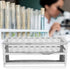 Stainless Steel Punch Plate Test Tube Rack, 40 Holes Large Capacity Lab Holder (15.5 * 40mm)