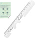 Metal PD Ruler, Pupillary Distance Measurement Tool with Instructions for Myopia Glasses and Eye Care Tips