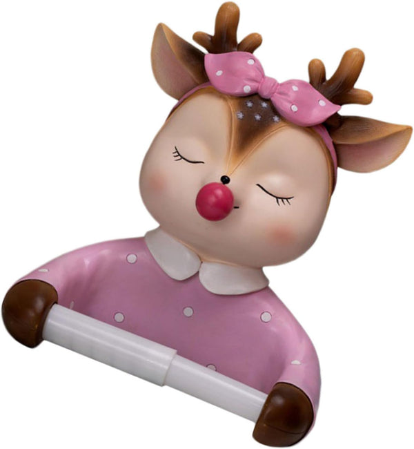 Holibanna Cartoon Toilet Paper Holder Wall-Mounted Tissue Rack Decorative Bathroom Storage Shelf
