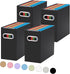 Oterri File Organizer, 4 Packs Small Storage Box, Cardboard File Folder Organizer, Collapsible Hanging File Box for