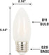 5318020 6.5 (100 B11 Dimmable Bulb, 6 Pack Westinghouse Watt Watt Equivalent) Frosted Filament LED Light Medium Base