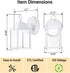 9.5W 800 5000k-Matte 1-Pack LIT-PaTH Outdoor LED Wall Lantern, Wall Sconce as Porch Light, Lumen, Aluminum Housing Plus