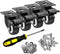 2" Caster Wheels Set of 4, Heavy Duty with Brake, No Noise Locking Polyurethane (PU) Wheels