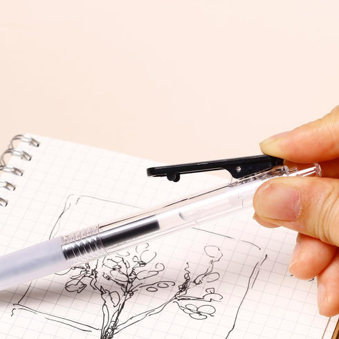 Ultra Fine Gel Pens, 12 Pack, Black Ink, 0.38mm Line-Size, Smooth Writing for Students and Professionals