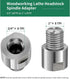 Lathe Headstock Spindle Adapter,Converts FT 3/4" x 16 to MT 1" x 8 TPI for Woodworking Lathe