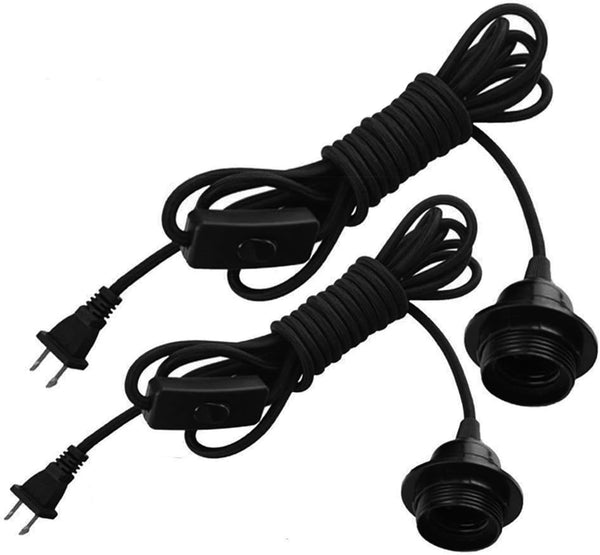 FadimiKoo Pendant Light Kit 2 Pack, E26/E27 Lamp Kit, 13.2ft Vintage Edison