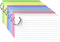 WAYISUL 300 Count Colored Index Cards 3x5 Inch with Ring, Heavy Weight Flash