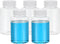 PATIKIL 5 Pcs 150ml Reagent Bottles, PET Wide Mouth Round Bottles with Screw Cap for Lab Liquid Storage