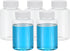 PATIKIL 5 Pcs 150ml Reagent Bottles, PET Wide Mouth Round Bottles with Screw Cap for Lab Liquid Storage