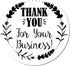 Packaging 1-5/8" Pre-Inked Grateful Blooms Business Thank You Stamp | Professional Custom Pre-Inked Stamper for Small