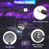 UHANBUT 4 9 (1PC) Star Projector Night Light, Portable USB LED Ambient Light - Colors & Modes Atmosphere Star Lights