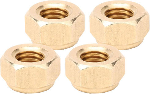 50Pcs Self-Locking Nut, Pure Copper M3/M4/M5/M6 Nuts, Anti-Loose Fastener, Hardware Accessories for Industrial Use (M6)