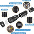 X37 4 ALONEFIRE Multicolor LED Flashlight Color Change White Blue Green Red Light RGB USB Rechargeable Zoom Waterproof