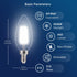 5000K B10 Dimmable E12 Bulbs, 40W Bulbs, 450LM, 12 Pack UL,CA65 FLSNT Daylight LED Candelabra Equivalent LED Chandelier