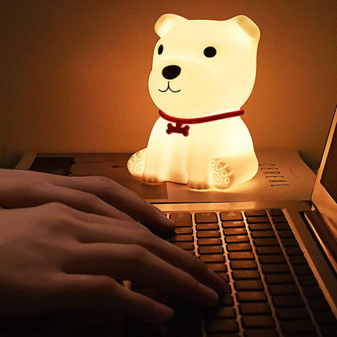SCZWP8 Small Dog Light Room Night Light Bedroom Bedside Charging Small Night Light Baby Feeding Light Atmosphere