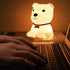 SCZWP8 Small Dog Light Room Night Light Bedroom Bedside Charging Small Night Light Baby Feeding Light Atmosphere