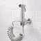 IIUUAYUVI for Simple Silver Press Spray Support Shower Unique Spring Hose,Premium Stainless Steel