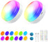 LABOREDUCER 3000mAh Battery Rechargeable Light Bulbs Dimmable, 12RGB+CCT Color Changing Screw in
