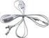 T5 T8 LED Wire Connector Power Cord with On/Off Plug for LED Tube, 1.8M/6Ft, 3pin, 2PCS Integrated Fixture