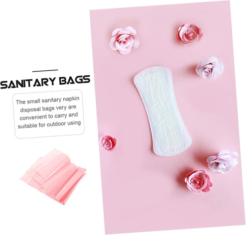 200pcs Feminine Napkin Disposal Bags Opaque Waste Bags for Menstrual Products Strong Sealing Travel-friendly Pouches