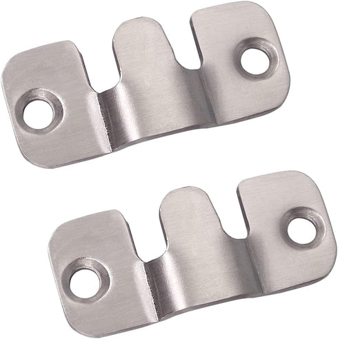 Wolfride 30pcs Flush Mount Brackets, Interlocking Hanger Bracket Wall Mount Hardware for Picture Frames