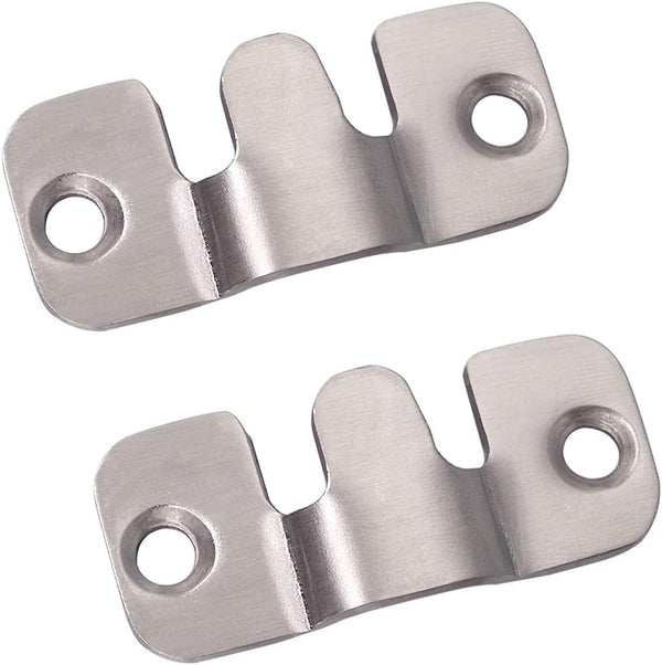 Wolfride 30pcs Flush Mount Brackets, Interlocking Hanger Bracket Wall Mount Hardware for Picture Frames