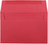 JAM PAPER A9 Colored Invitation Envelopes, 5 3/4 x 8 3/4, Red Recycled, 100 Pack