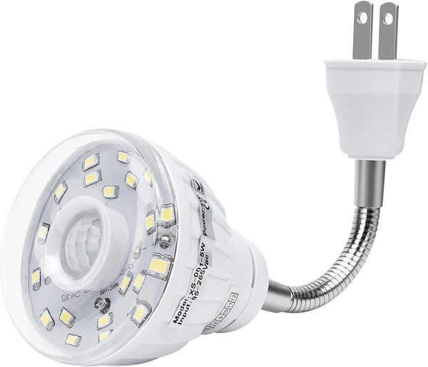 Plug in Motion Sensor Night Light Indoor, PIR Infrared Motion-Activated LED Night