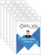 Will Well 6-Pack ID Badge Holders with Holes for Lanyards, Vertical Clear Plastic Sleeves Fit Up to 3 Cards