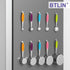 BTLIN Mini Magnetic Hooks, Heavy Duty Small Metal Hanging Hook with Strong Neodymium Magnet, 12 Pack, Max Load 18 lbs