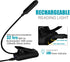 VAVOFO Rechargeable Reading Light, 7 LEDs with 9 Color Temperatures, Clip On Book Light for Reading
