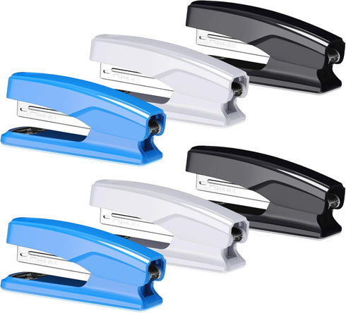 Desktop Stapler, Portable Durable Heavy Duty Staplers for School College Office Supplies, 25 Sheet Capacity (Black,