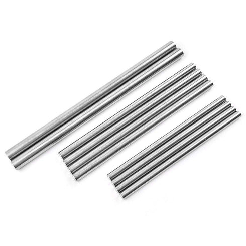 10Pcs Stainless Steel Metal Round Rods Dowel Pin Kit, Support Pin Fasten Elements for DIY Craft Tool
