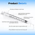 CAILOS 1ml 30 Gauge Syringes 1cc 5/16 Inch 8mm Lab Disposable Supplies for Refilling or Dispensing , Pack of 100