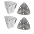 uxcell a16112200ux0568 Wooden Case Box Cabinet 28mmx28mmx28mm Iron Edge Corner Protectors Covers