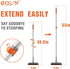 180Rotation 53in Eazer Grout Brush with Long Handle, Tile Grout Cleaning Brush, V-Shape Shower Scrubber Cleaner, Stiff