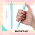 Teling 100 Pcs Ballpoint Pens, Retractable Comfortable Writing Pens in Medium Point 1.0 mm for Office Supplies