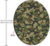 Texture Military Camouflage Mousepad, Customized Round Non-Slip Rubber, Army Green Gaming Mouse Pad