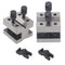 kimllier 4Pcs V-Block Multi-Use Gauge Tool, 1-3/8 x 1-3/8 x 1-3/16 Inch with Box