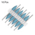 10pcs Rubber Silicone Polishing Bit Buffing Wheels 2000 Grit 6mm Dia Mounted Grinding Head for Rotary Tool